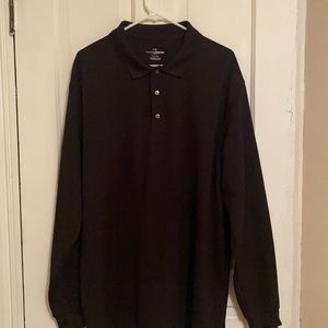 Golf shirt/men’s XXL/long sleeve/black